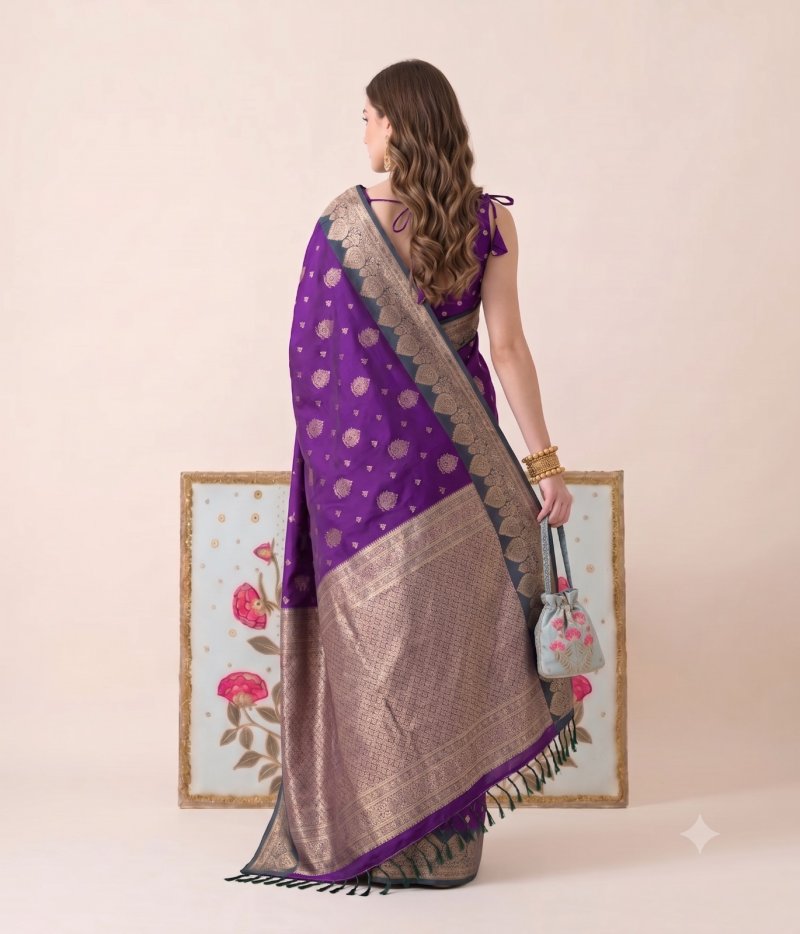 Devanshi By Ast Silk Fabric Elegant Border Saree